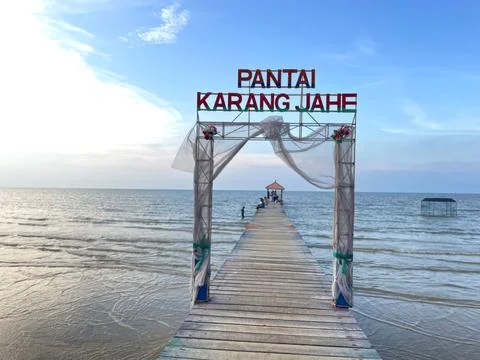 View of Karang Ginger beach Stock Photos