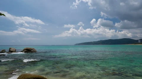 View From Karon Beach, Phuket. Time Lapse Stock Footage 63319091