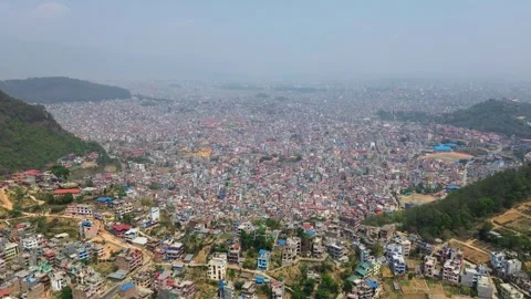 View of Kathmandu in Nepal Stock Footage 324683081