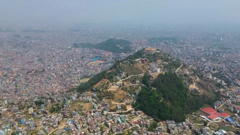 View of Kathmandu in Nepal Stock Footage 324683086