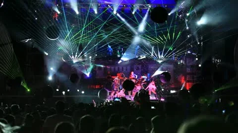 View on Kazantip's 2012 stage Stock Footage