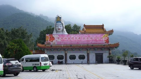 A  view of Kek Lok Si Temple in Pulau Pinang Stockbeeldmateriaal 112051744