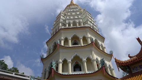 A  view of Kek Lok Si Temple in Pulau Pinang Stock Footage 112053663