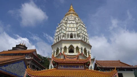 A  view of Kek Lok Si Temple in Pulau Pinang Stock Footage 112054585