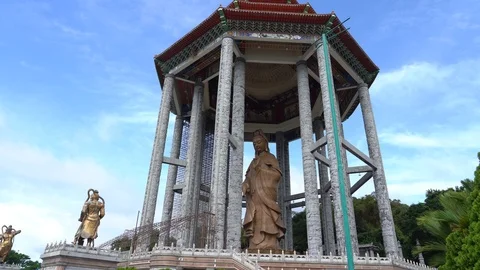 A  view of Kek Lok Si Temple in Pulau Pinang Stock Footage 112054620