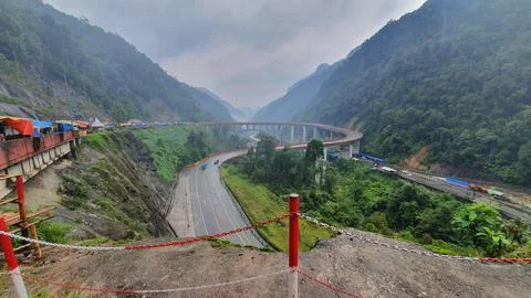 The view of Kelok 9 Stock Photos