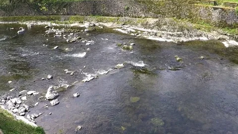 View of Kendal and river Kent Stock Footage 77865130