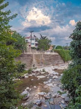 View from khpos at Xanthi Stock Photos