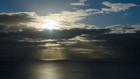 View from the Kilt Rock Viewpoint, Isle of Skye, Scotland. 4k Time lapse Stock Footage 76759923