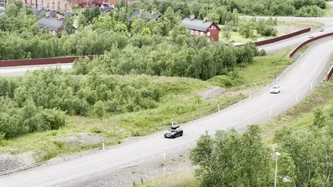 View of Kiruna, Sweden. Stock Footage 340339703