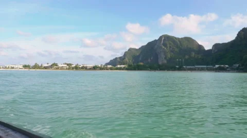 View of Koh Ph Phi Islands From Boat 4k 스톡 동영상 235864761