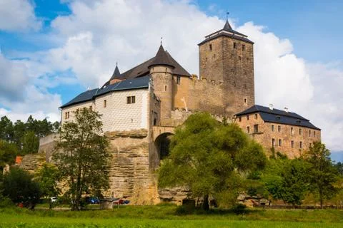 View of kost castle, gothic castle in bohemia Stock Photos
