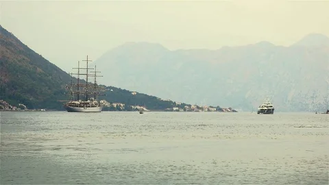 View of kotor Fiord Stock Footage 71507475