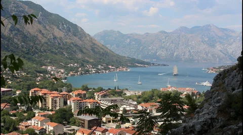View of Kotor, Montenegro Stock Footage 32889261