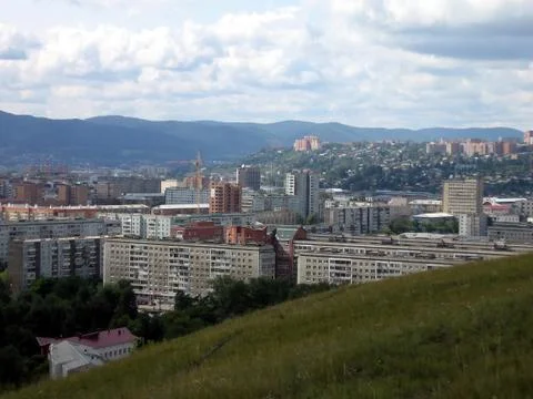View at Krasnoyarsk Stock Photos