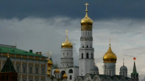 View of Kremlin, Moscow Stock Footage 497028