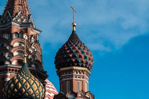 View of the Kremlin on Red Square in Moscow Stock Photos