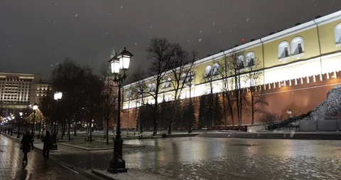 View of the Kremlin wall and the Obelisk in honor of the 300th anniversary of 動画素材 122282301