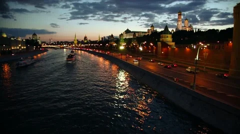View On Kremlin Wall And Towers Stock Footage 40958315