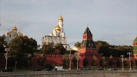 View On Kremlin Wall And Towers 動画素材 58279537