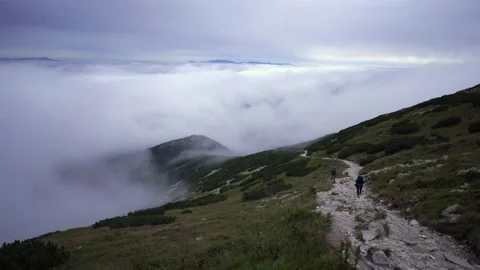 View from Krivan peak in High Tatras mountains. Stock Footage 141109041