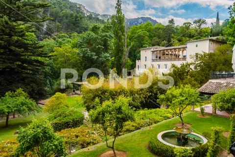 View of La Granja de Esporles the museum of tradition Stock Photos