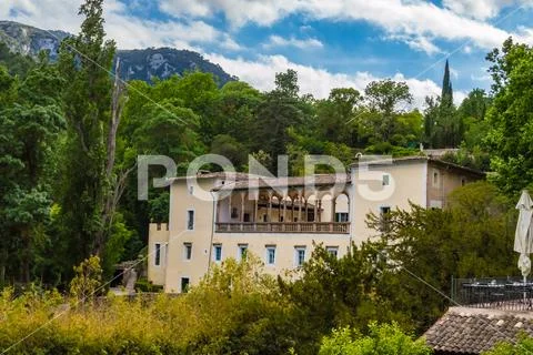 View of La Granja de Esporles the museum of tradition Stock Photos