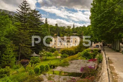 View of La Granja de Esporles the museum of tradition Stock Photos