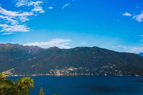 View to the Lago Maggiore Stock Photos