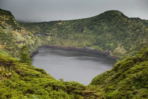 View to Lagoa Comprida Stock Photos