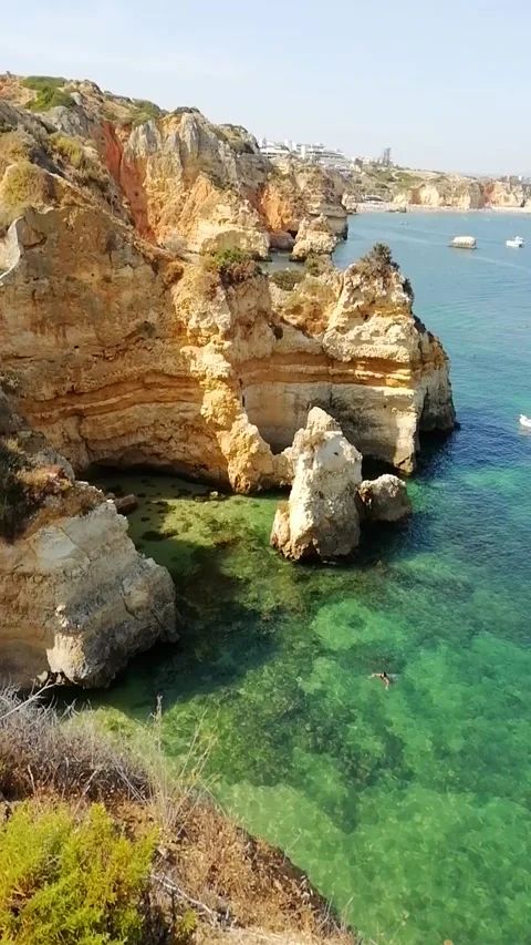 View to the Lagos coast 動画素材 132430515