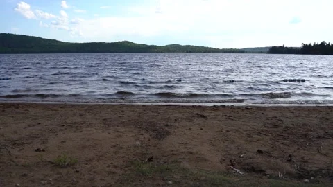 View of a lake in Algonquin Stock Footage 133849818