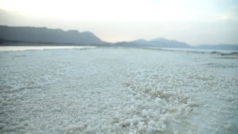 View of Lake Assal Stock Footage 73664663