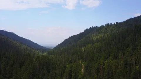 View on Lake Baikal from Mamay Vallay Stock Footage