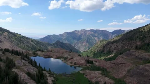 View of Lake Blanche Utah Stock Footage 282560737