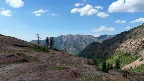 View from Lake Blanche Utah Stock Footage 282637939