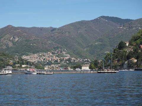View of Lake Como Stock Photos