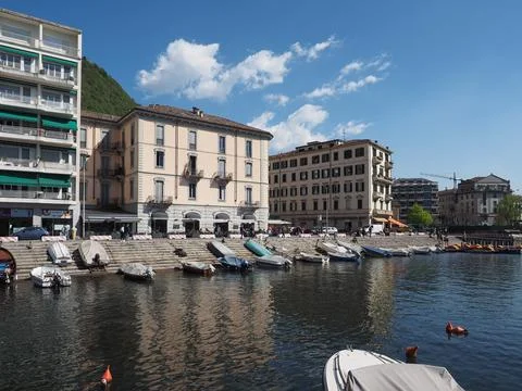 View of Lake Como Stock Photos