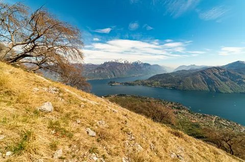 View of Lake Como from Tremezzo. Stock Photos