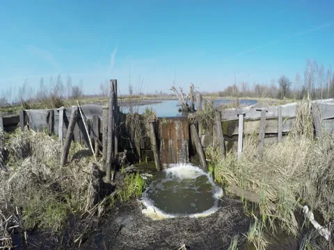 View Of The Lake Dam Stock Footage 74862517