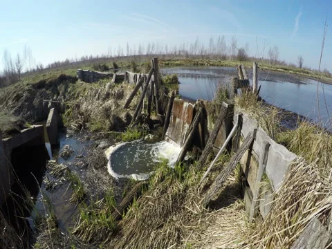 View Of The Lake Dam Stock-Footage 74863021