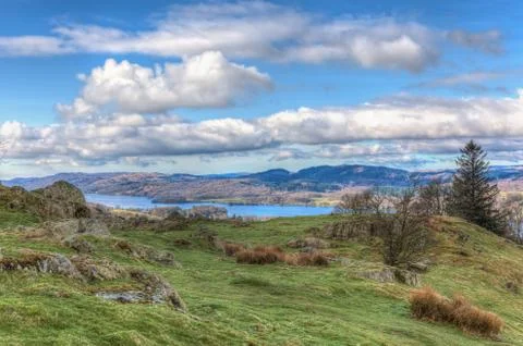 View of the lake district Stock Photos
