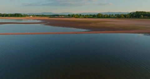 View of the Lake During Sunset Stock Footage 274913812