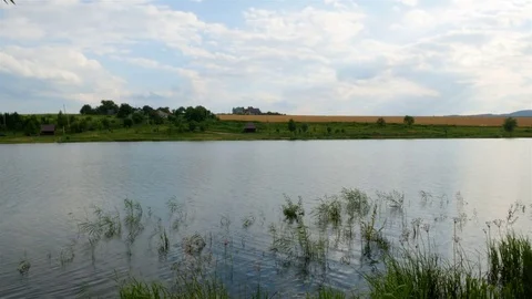 View of the lake Stock Footage