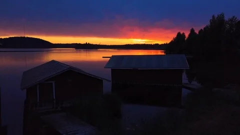 View of lake Stock Footage 94546957