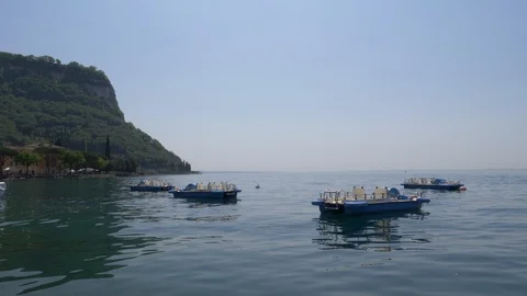 View on Lake Garda Stock Footage 89325386