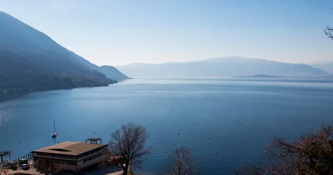 View on a lake from on high Vídeo Stock 103088886