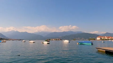 View of the lake Maggiore Stock Footage 219589661