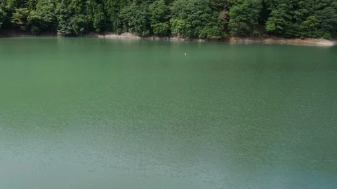 View Of Lake Okutama Stock Footage 96048367