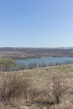 View with a lake. Stock Photos